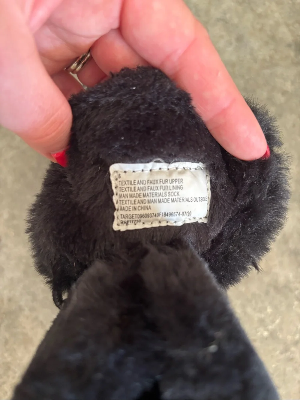 Target Black Faux-Fur Lace-Up Winter Boots